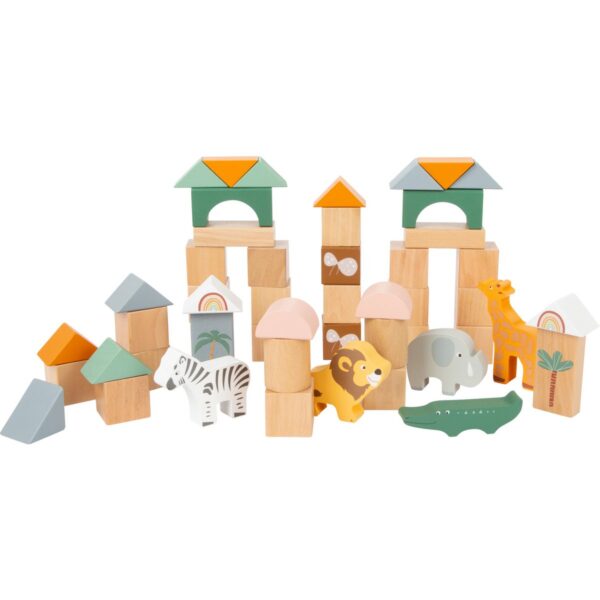 Houten bouwblokken Safari