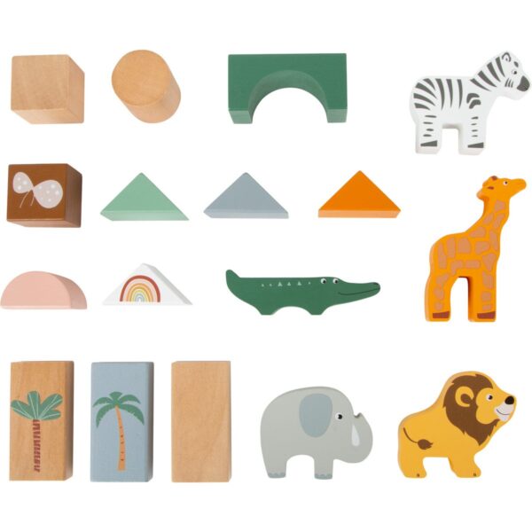 Houten bouwblokken Safari2