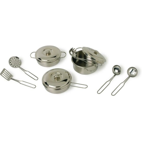 Metalen pannenset 11 dlg