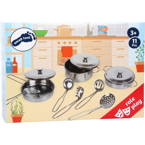 Metalen pannenset 11 dlg1