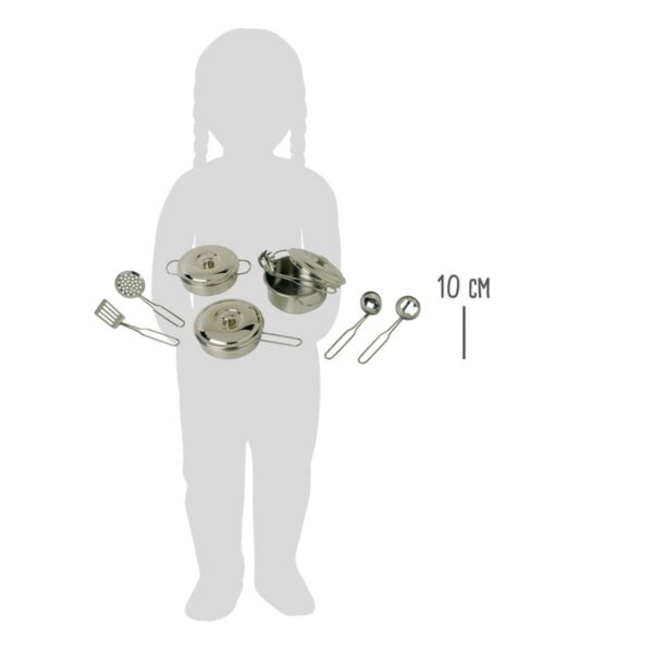Metalen pannenset 11 dlg2