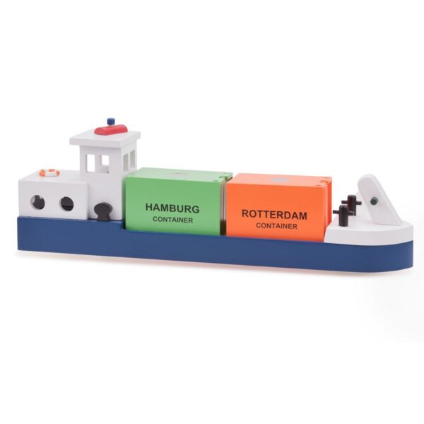 Rijnaak met 2 containers