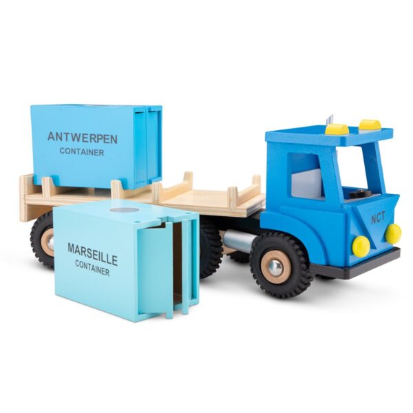 Vrachtwagen met 2 containers1
