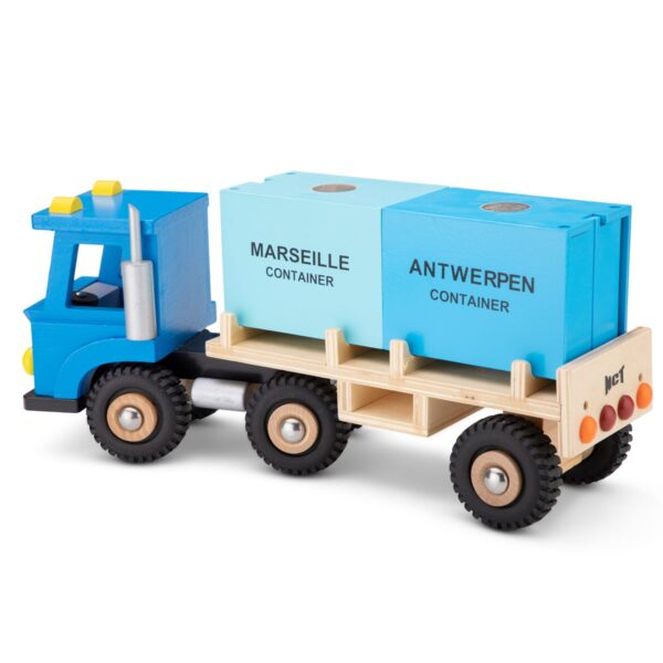 Vrachtwagen met 2 containers6