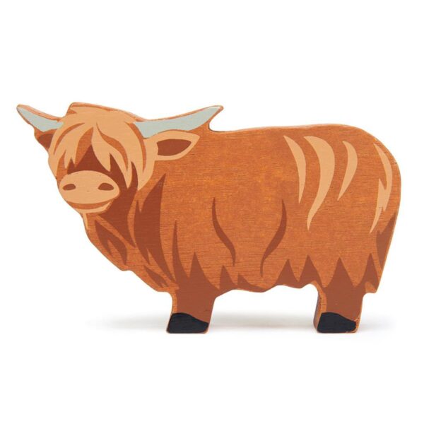 HOUTEN BOERDERIJDIER HOOGLANDKOE