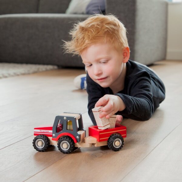 Tractor met Aanhanger - Hooibalen3