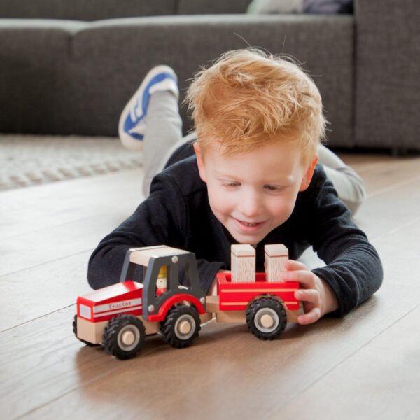 Tractor met Aanhanger - Hooibalen4