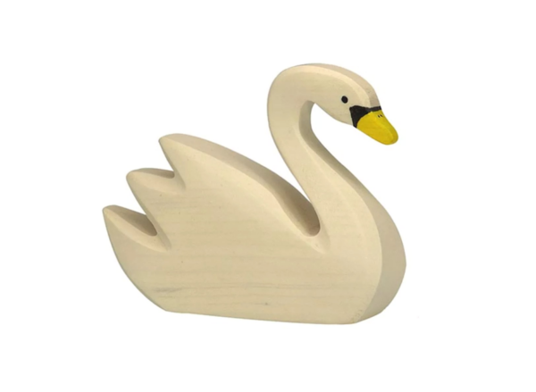 Holztiger zwaan