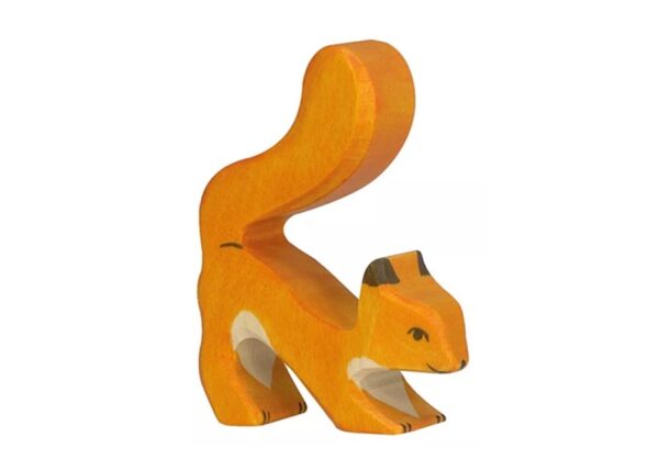 holztiger eekhoorn staand