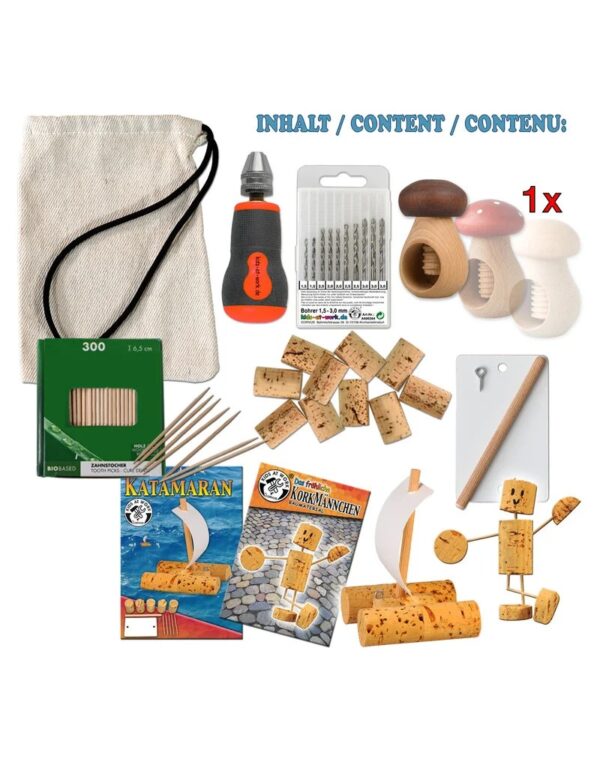 kids-at-work-borenset-voor-kastanjes-kurk-hout