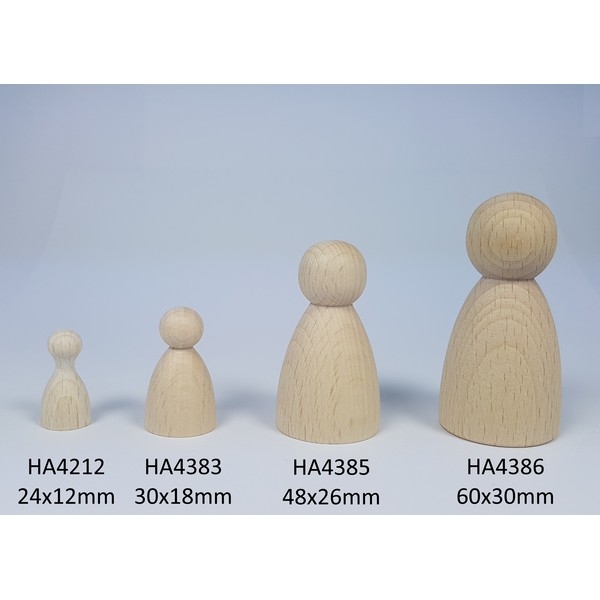 Kegelpoppetje – Bol 60×30 mm