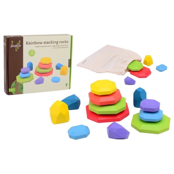 Regenboog stapel stenen 13-delig - Jouéco