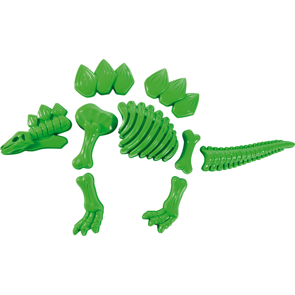 Sand moulds Stegosaurus green