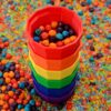 Regenboog Zeefjesset Medium van X Creator - Spelen, ontdekken sensorischspeelgoed