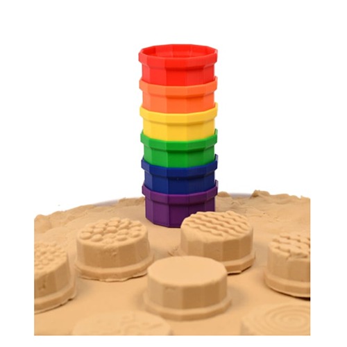 Regenboogzeefjestoren Kleurrijke Regenboog Zeefjesset Small– Spelen, Ontdekken & Sorteren met X Creator