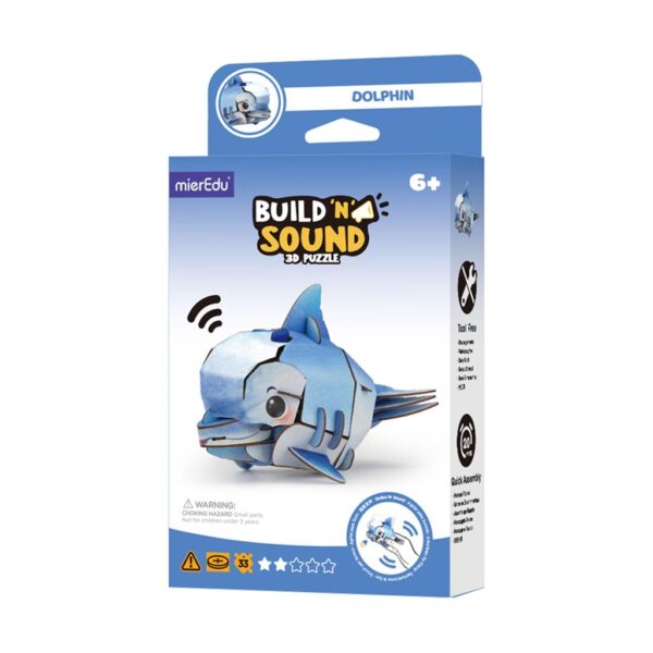 MierEdu – 3D Puzzel Build & Sound – dolfijn bouwpakket