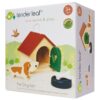 Tender Leaf Houten Pet Dog Set – Hondenhok