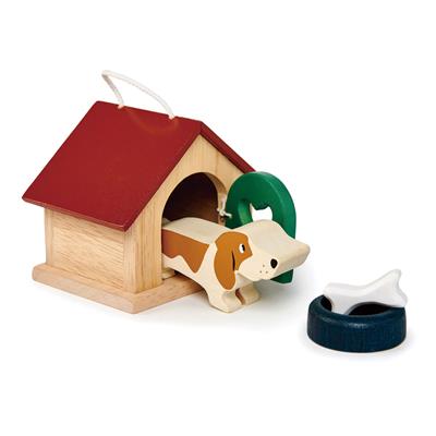 Tender Leaf Houten Pet Dog Set – Hondenhok