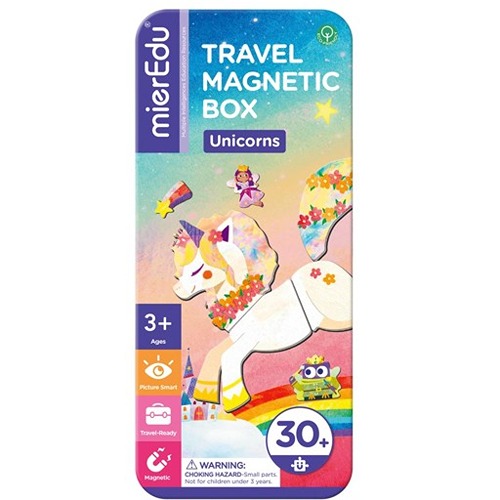 mieredu eenhoorn (1) Mieredu Magnetische Puzzeldoos Eenhoorn – Creatief Speelplezier voor Onderweg & Thuis