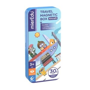 MierEdu Magnetische Puzzeldoos Vliegtuigen – Educatief Reisspeelgoed vol Fantasie en Avontuur
