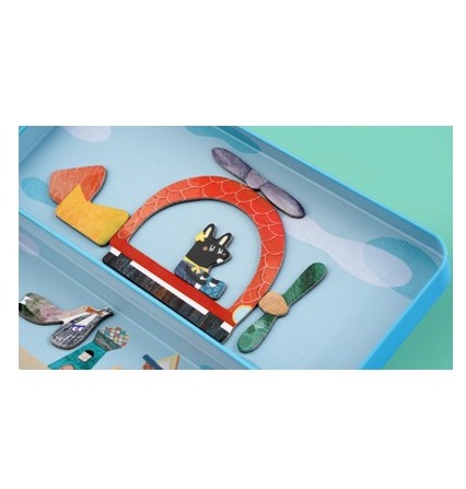 MierEdu Magnetische Puzzeldoos Vliegtuigen – Educatief Reisspeelgoed vol Fantasie en Avontuur