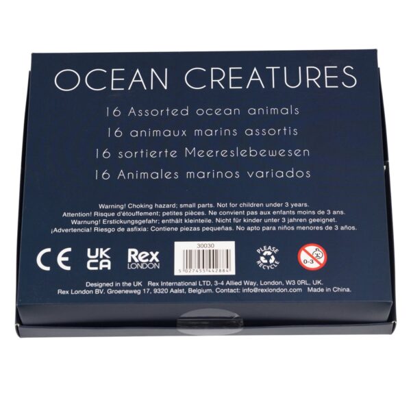 ocean dieren4 Rex London Oceaandieren Set – 16 Speelfiguren in Doos