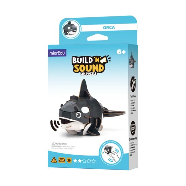 MierEdu – 3D Puzzel Build & Sound – orka bouwpakket