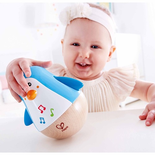 penguin Hape Penguin Musical Wobbler – Muzikaal wiebelpoppetje voor baby’s