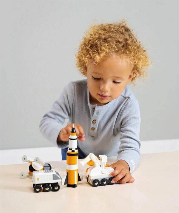 ruimtevoer Tender Leaf Space Voyager Set – Houten Ruimtevaart Speelset