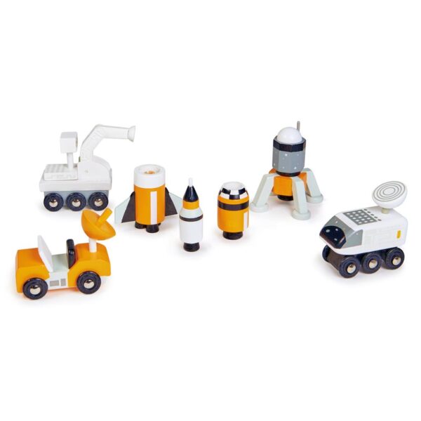 ruimtevoertu Tender Leaf Space Voyager Set – Houten Ruimtevaart Speelset