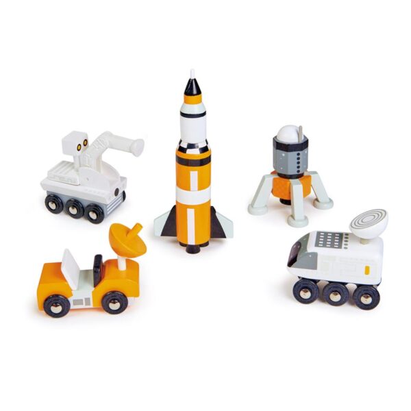 ruimtevoortuig Tender Leaf Space Voyager Set – Houten Ruimtevaart Speelset