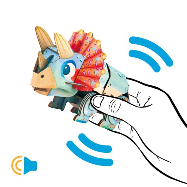 MierEdu – 3D Puzzel Build & Sound – Triceratops bouwpakket