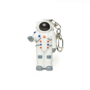 Kikkerland Astronaut Sleutelhanger met LED Lampje