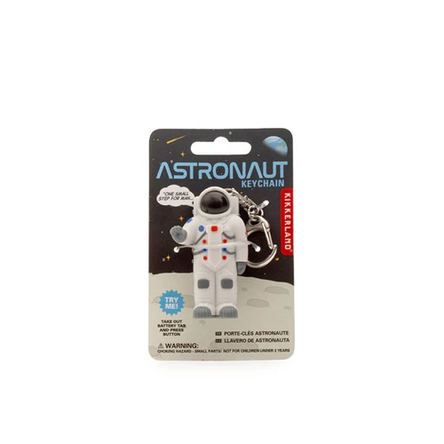 Kikkerland Astronaut Sleutelhanger met LED Lampje