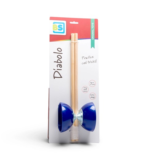 BS Toys Diabolo Blauw – Jongleer- en Behendigheidsspel voor Kinderen