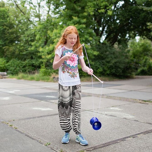 BS Toys Diabolo Blauw – Jongleer- en Behendigheidsspel voor Kinderen