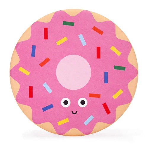 donut frisbee Kikkerland Kidoki Flexibele Vliegende Schijven – Donut, Pizza & Watermeloen!