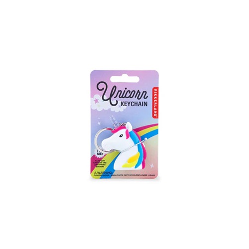 Kikkerland Eenhoorn - Unicorn LED Sleutelhanger met Geluid