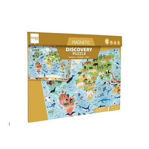 mm wereld puzzle 3 (1) 2 in 1 Magnetische Puzzel – Discovery Game Wereld | Scratch Europe – Speel & Ontdek de Wereld