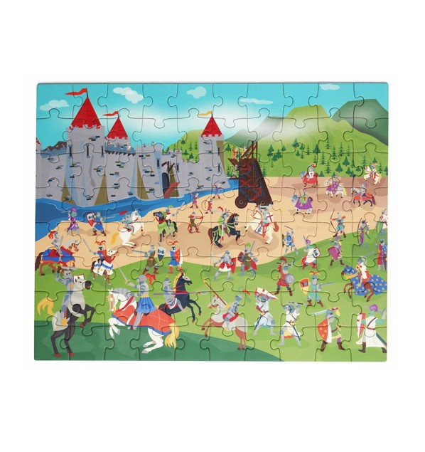 puzzel ridder5 Scratch Europe 2 in 1 Magnetische Puzzel – Discovery Game Ridders | Speurtocht in het Ridderrijk