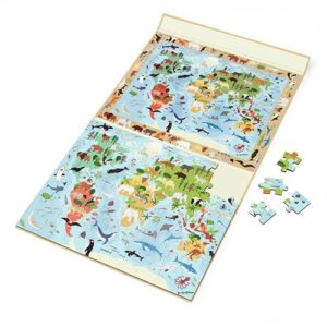 2 in 1 Magnetische Puzzel – Discovery Game Wereld | Scratch Europe – Speel & Ontdek de Wereld