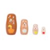 Small Foot - Houten Matroesjka Poppen Beren Familie – Speelgoed Poppen Set