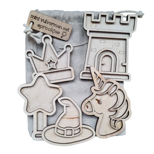 Kiddi mini vulvormen vultray sprookjes van hout