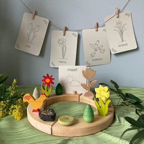 wildebras-lente-flashcards-montessori-seizoenstafel-7 (1) Lente flashcards Montessori speelgoed – educatieve kaarten voor de seizoenstafel van Wildebras
