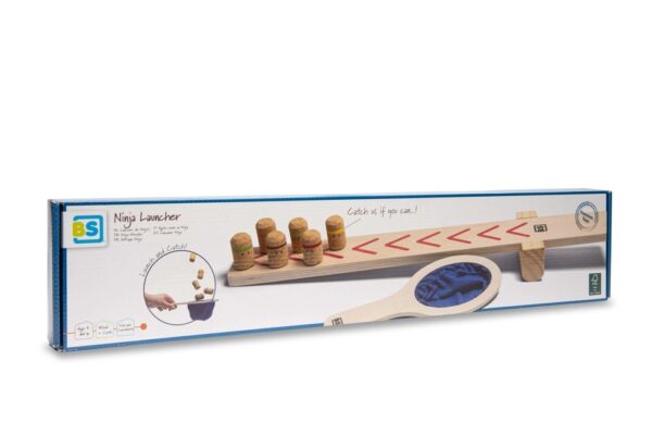 Houten katapult voor kinderen – BS Toys actiespel 4+