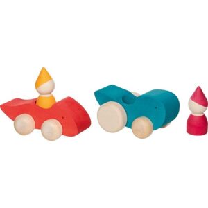 Rijdend drakenvoertuig van Goki gemaakt van duurzaam hout