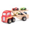 Houten New Classic Toys Autotransporter met auto’s