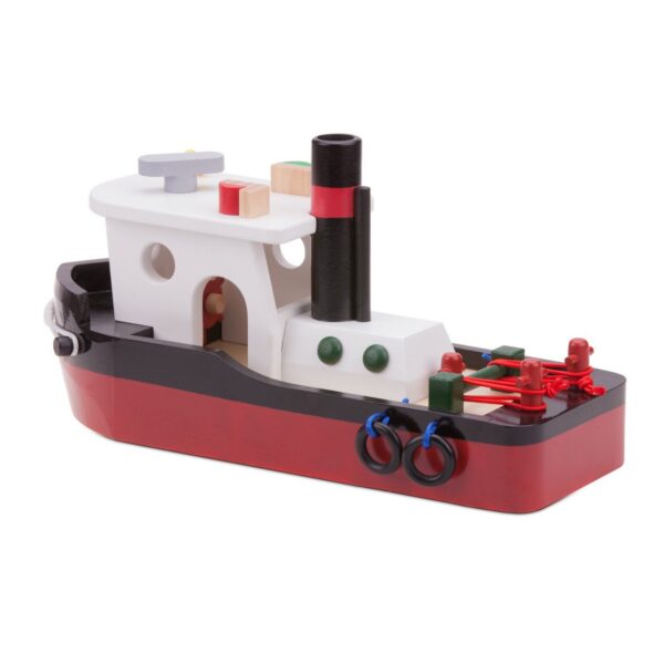 new-classic-toys-havenlijn-sleepboot-vooraanzicht New Classic Toys Sleepboot – duurzaam FSC houten speelgoed