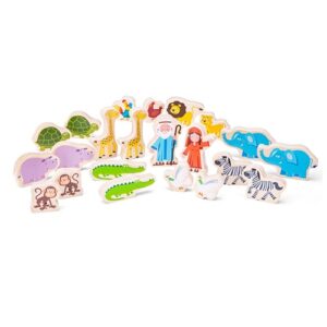 new-classic-toys-vormenboot-ark-van-noach-houten-speelgoed New Classic Toys Vormenboot Ark van Noach – houten vormenstoof met dieren