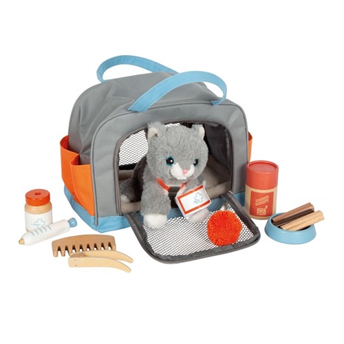 small-foot-poes-met-verzorgingsset-speellab.jpg Pluche poes met complete verzorgingsset van Small Foot